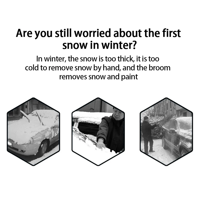 

Snow Shovel Ice Scraper Brush Extendable Snow Shovel Ice Scraper Snow Brush Water Remover For Car Auto Frost Windshield Cleaner