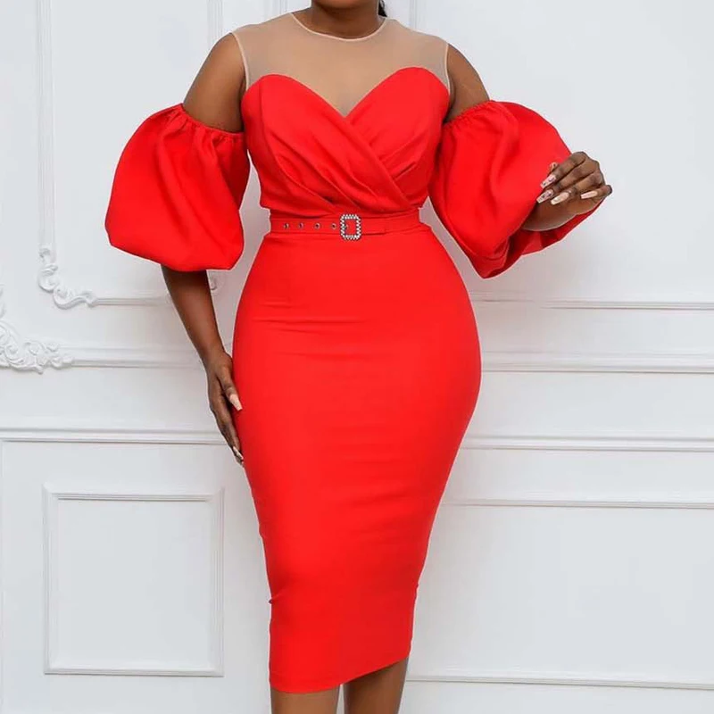 

Summer Bodycon Dresses For Women 2021 Sexy Office Lady Dress Short Sleeve Elegant Party Women Clothing Plus Size Female Vestidos