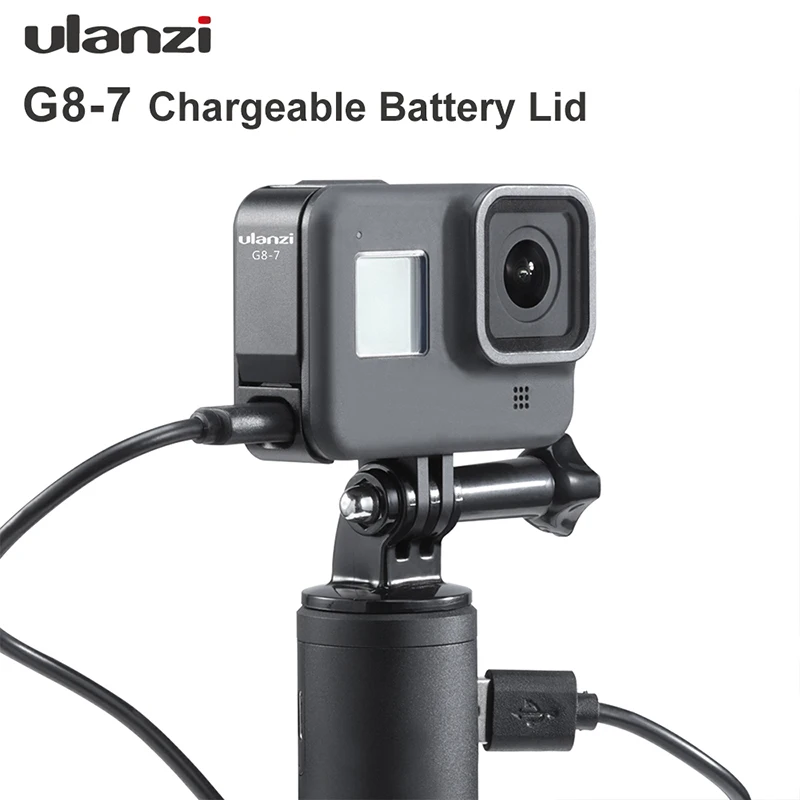 Ulanzi G8-7 Gopro 8 крышка батареи Съемная крышка батареи type-C порт зарядки для Gopro Hero 8 аксессуары