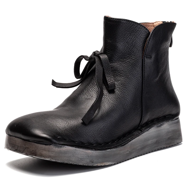 Оригинальные полусапожки женская обувь коллекция 2019 года осенние кожаные