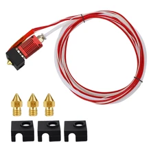 7pcs Creality Upgrade Parts Extruder Hot End With PTFE Tube Mk8 Nozzles for CR 3D Printer Ender 3/ 3 Pro V2