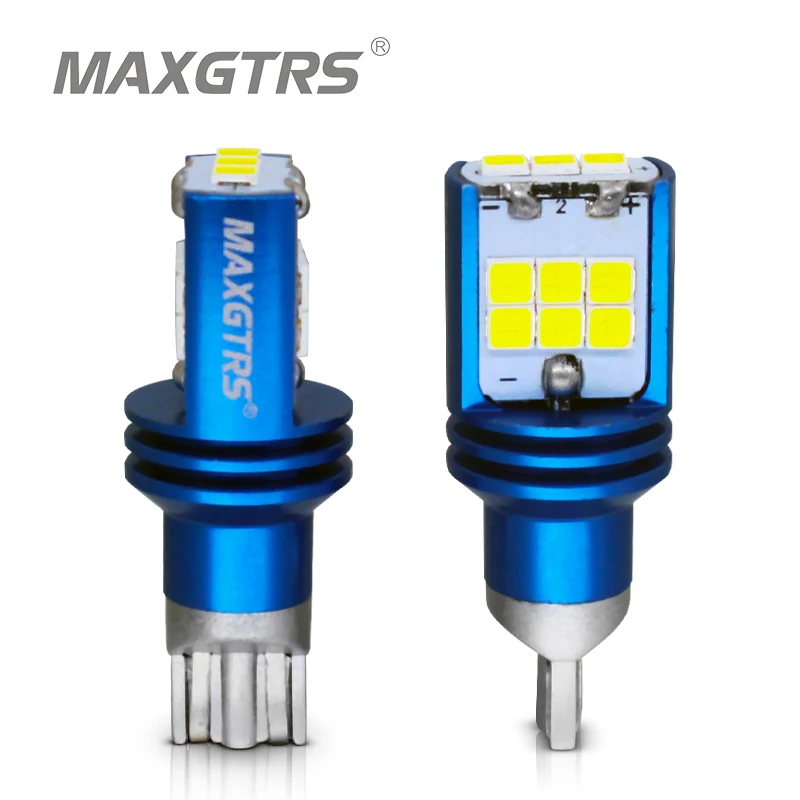 2x T15 W16W светодиодный Wedge Bulb, светодиодный потолочный светильник Canbus 921 912 1000LM автомобилей обратный сигнал поворота светильник 6000K 12V