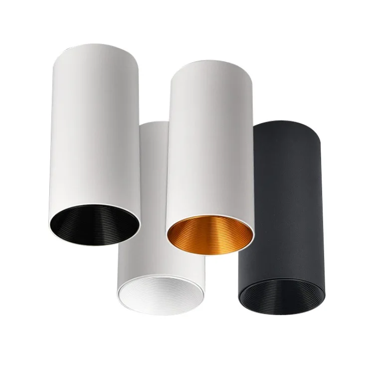 $13.14 Surface Mounted Cylindrical LED COB Downlight Gold Reflector 7W 10W 12W 15W LED Ceiling Bulbs Lamp Spot Light LED Downlight