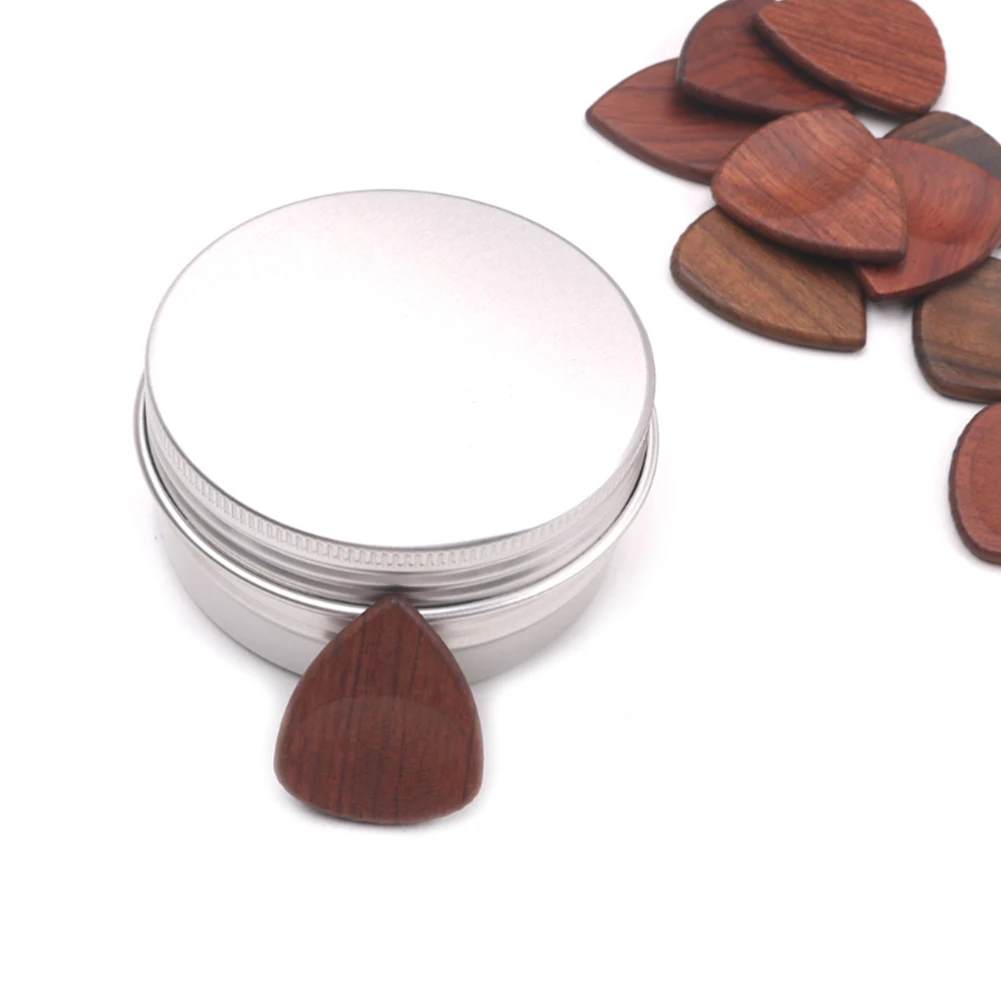 

10 шт. Shrapnel с коробкой деревянные гитарные палочки струнный инструмент профессиональный портативный звук ослабление басов акустический под...