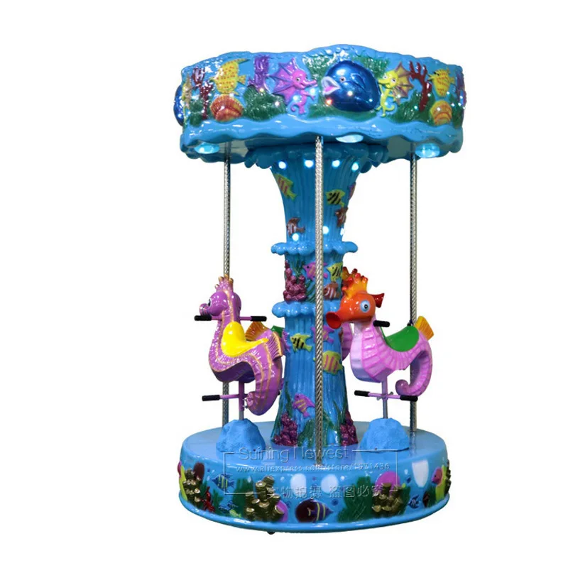 3 места Merry Go круглая лошадь карусель вращения игры детский аттракцион парк