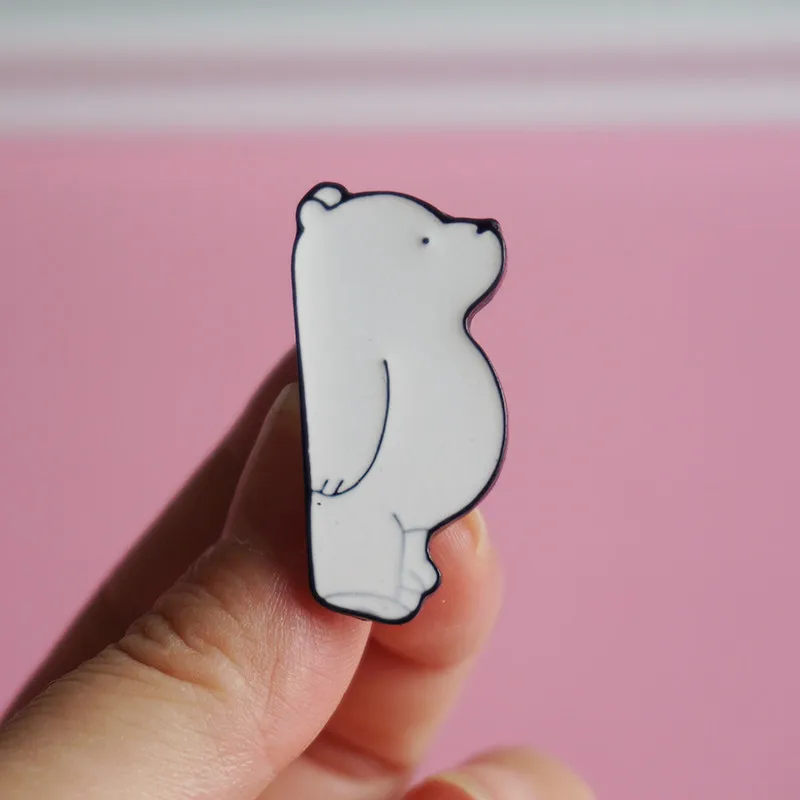 Мини эмалированная заколка для женщин и мужчин Броши из сплава милые