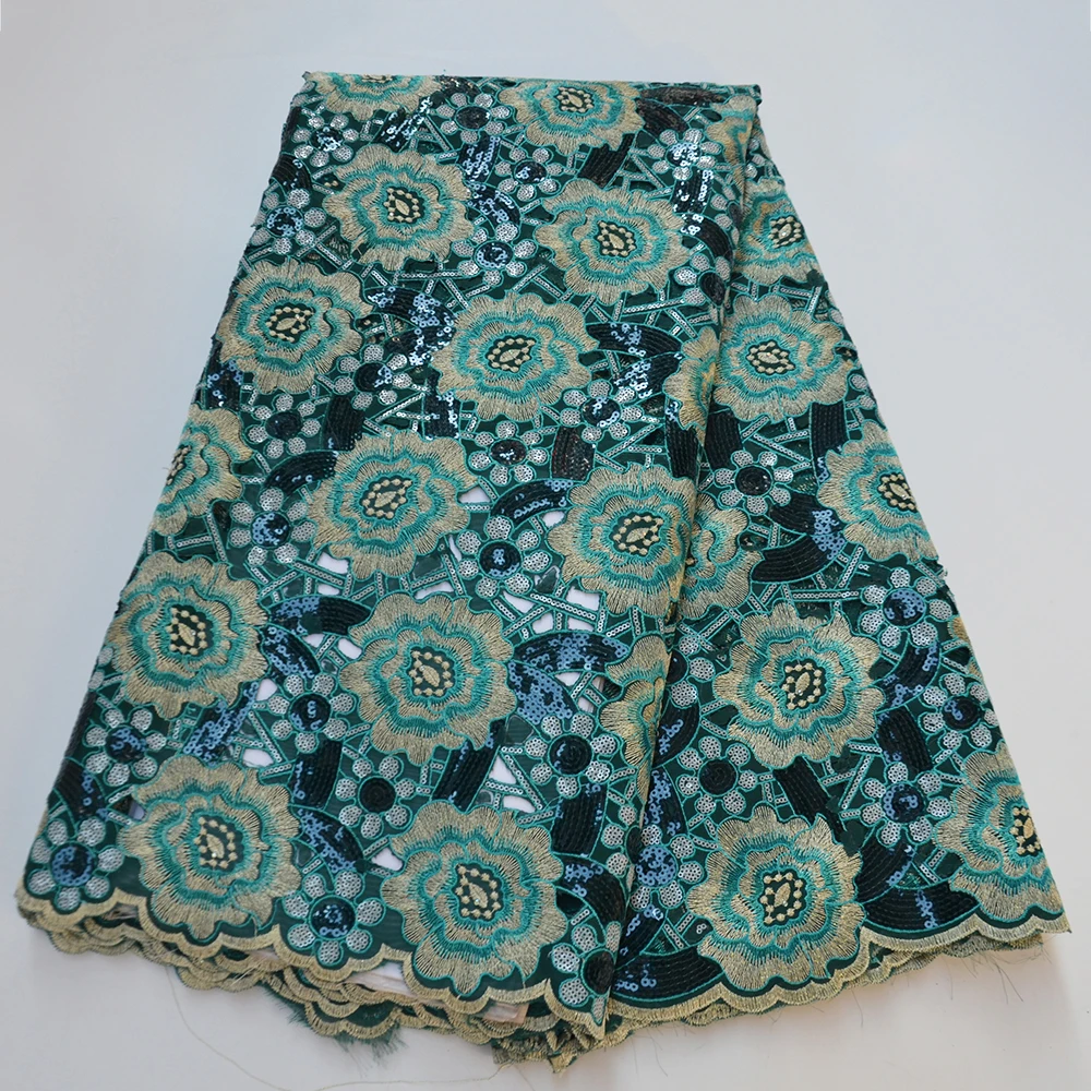 Африканская серия французский шнур органза кружевная ткань Высокое качество