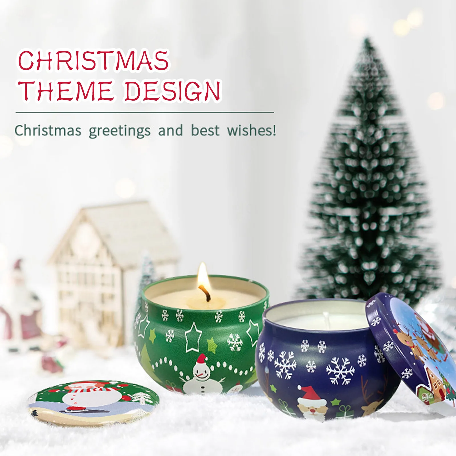 Подарочный набор рождественских свечей Ароматерапия Ароматические Свечи