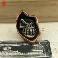 1pcs edc brass knife bead wolf and grandma paracord flashlight pendant outdoor survival accessories