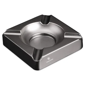 Роскошная пепельница для сигар, устойчивая к царапинам титановая Квадратная Пепельница для сигар, держатель с 4 слотами, держатель для табака