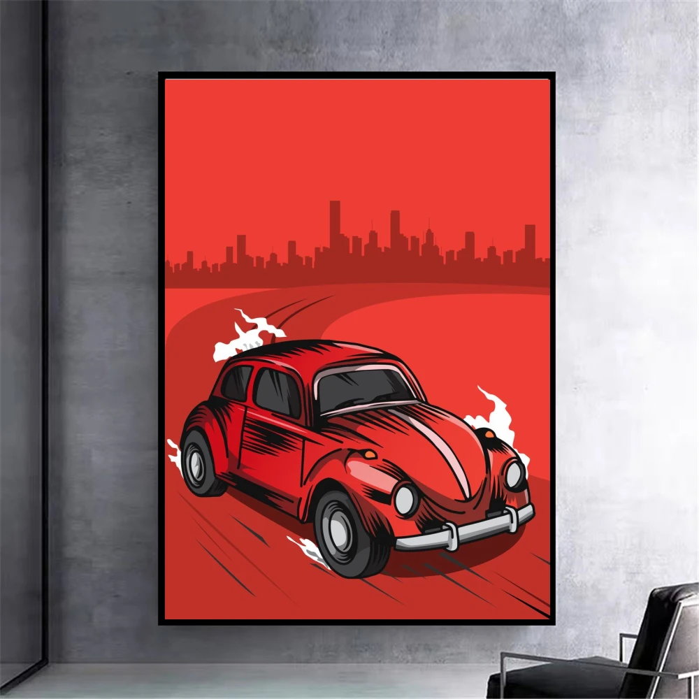 Классический Volkswagen Beetle классический крутой автомобиль украшение для гостиной