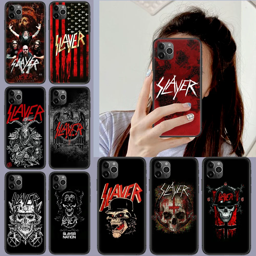 

Slayer Rock Band Phone Case Cover Hull For iphone 5 5s se 2020 6 6s 7 8 12 mini plus X XS XR 11 PRO MAX black Shell Luxury Prime