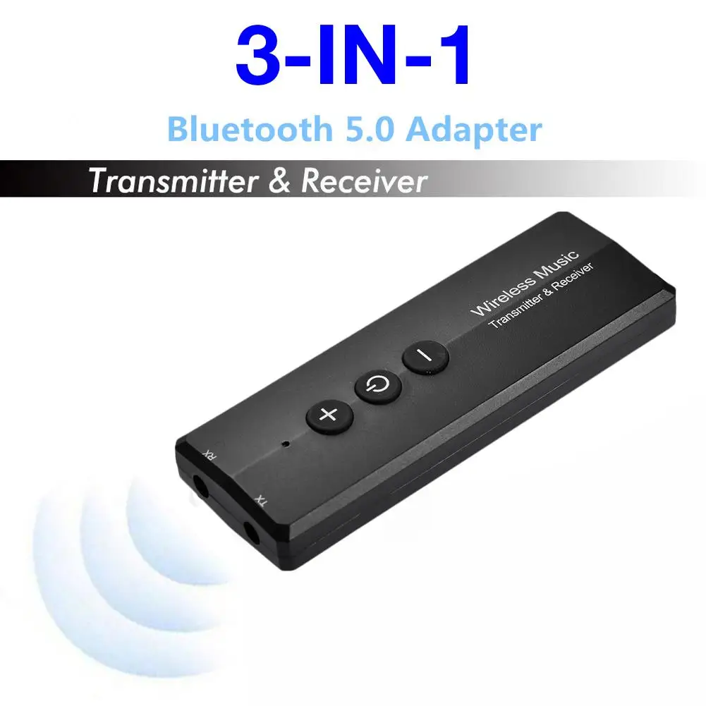 Беспроводной аудиопередатчик Bluetooth 5 0 приемник 3 в 1 беспроводной аудиоадаптер
