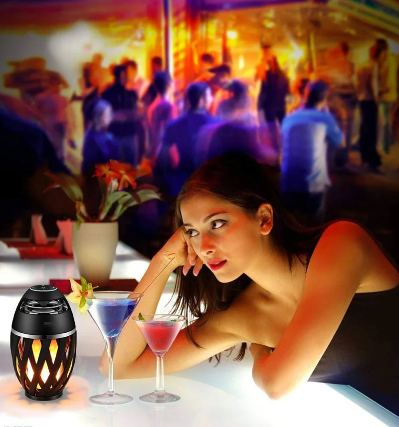 Беспроводной Bluetooth динамик со светодиодной подсветильник кой|Портативные