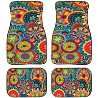 jun teng personality design style rubber material car foot mat 4pcs pack all weather protection car carpet accessories