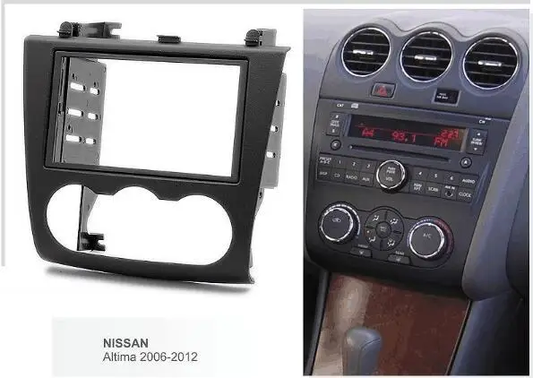Автомобильная аудиопанель с двойным разъемом для Nissan Altima 2006-2012 комплект Dask радио