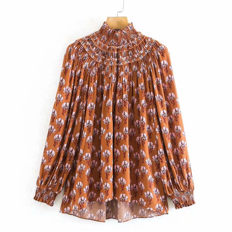 ZOEPO повседневные складные эластичные футболки с принтом женские модные