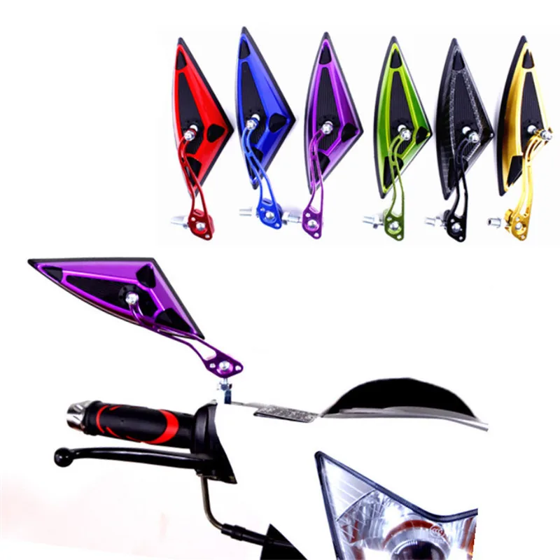 motorbike backup mirror part triangle motorcycle side mirror for yamaha suzuki honda cb500x msx 125 cb650f moto rearview mirrors free global shipping