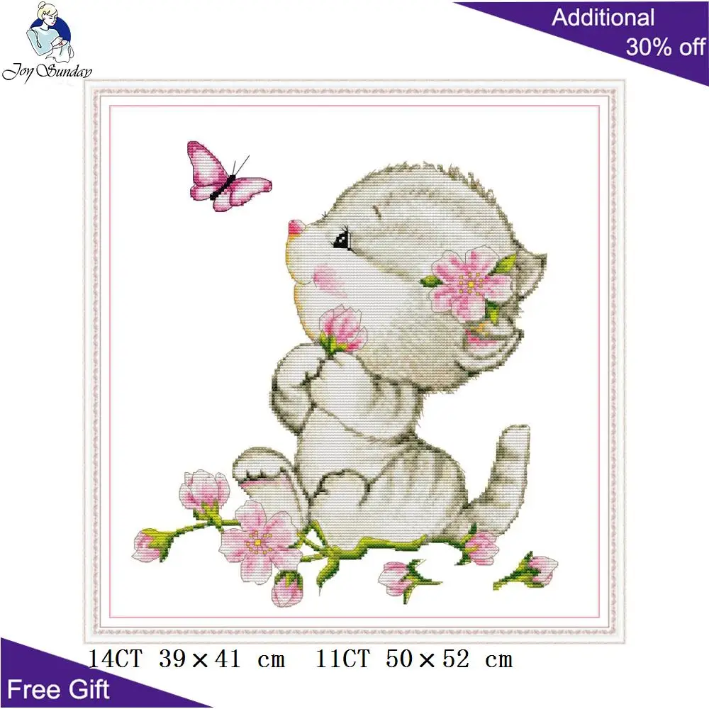 Домашний декор Joy Sunday Baby Cat DA383 DA384 DA386 DA390 Хэллоуин кошка цветок опылитель и бабочка