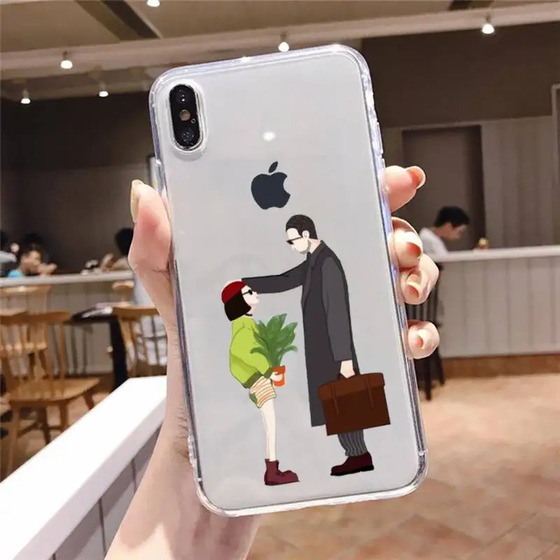 

Movie Leon And Mathilda Phone Case For iphone 12 11 8 7 6s 6 5 5s 5c se plus mini x xs xr pro max Transparent soft