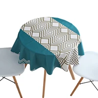 round table cloth table cloth waterproof and oil proof disposable household round table cloth pvc small round table cloth