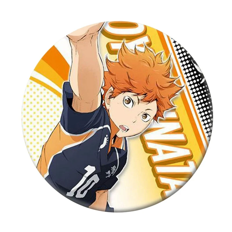 

10pcs/set Anime Badge High Kyuu!! Enamel Pin Volleyball Boy Cosplay Bedge Cartoon Bags Badge Button Brooch for Boys