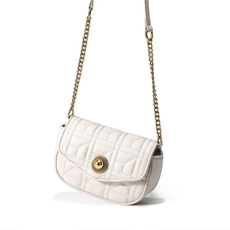 

Ladies handbag high quality pu rhombus style ladies shoulder bag chain bag