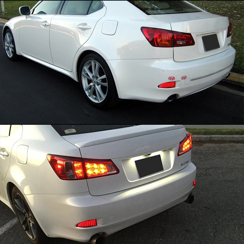 Красный фонарь заднего бампера для Lexus IS250 IS300 IS350 GSE20 2006-2013 светоотражатель задний