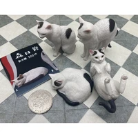 japanese cat series gashapon toys 4 type creative action figure simulation cat model desktop ornament toys