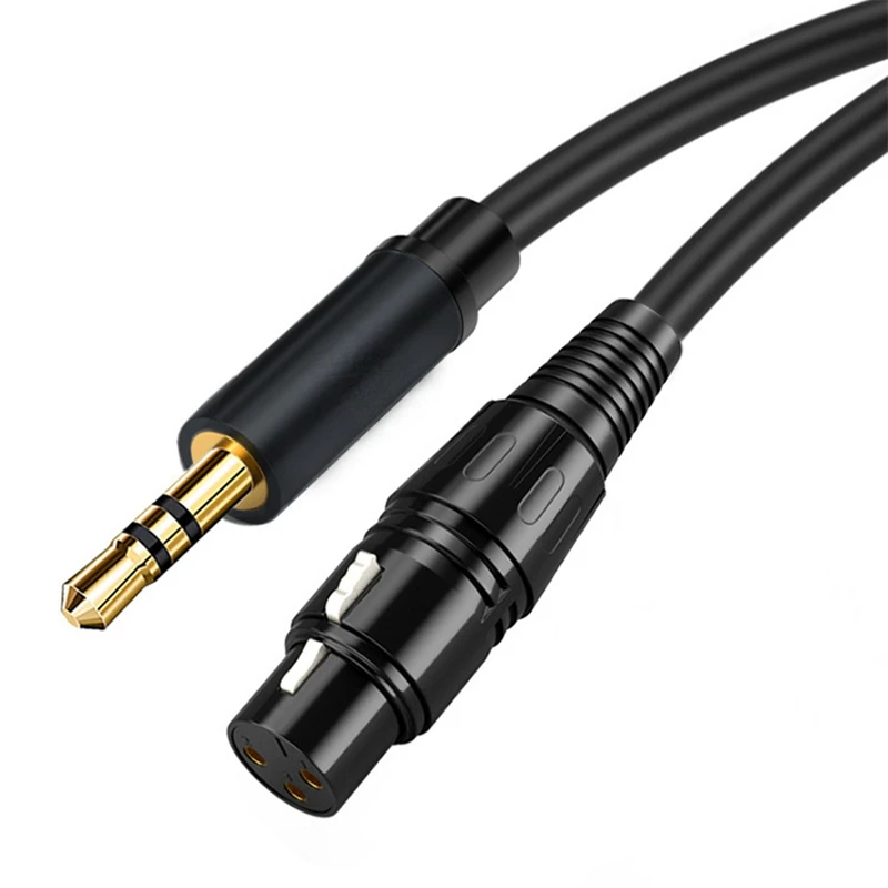 3,5 XLR Женский к XLR Сделано в Китае усилитель микрофона Динамик аудио кабель 3,5 мм разъем для XLR кабель 2 м/6.56Ft