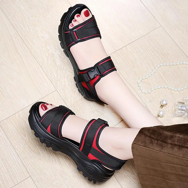 

Women's sandals 2020 summer new women's sandals stylish sporty women's wedge sandals casual walking beach shoes zapatos de mujer