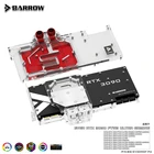 Блок водяного охлаждения Barrow BS-EV3090F-PA RTX 3090 3080 GPU для EVGA 3090 FTW3, полное покрытие 5v ARGB GPU Cooler,