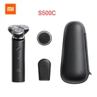 Электробритва Xiaomi Mijia S500S500C 3 головки, гибкая Бритва для сухого и влажного бритья, моющийся портативный триммер для бороды, Очищение лица 3 в 1