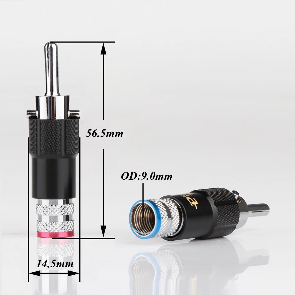Розетка для кабеля 9 мм с родиевым покрытием|speaker cable plug|connectors goldnakamichi connector |