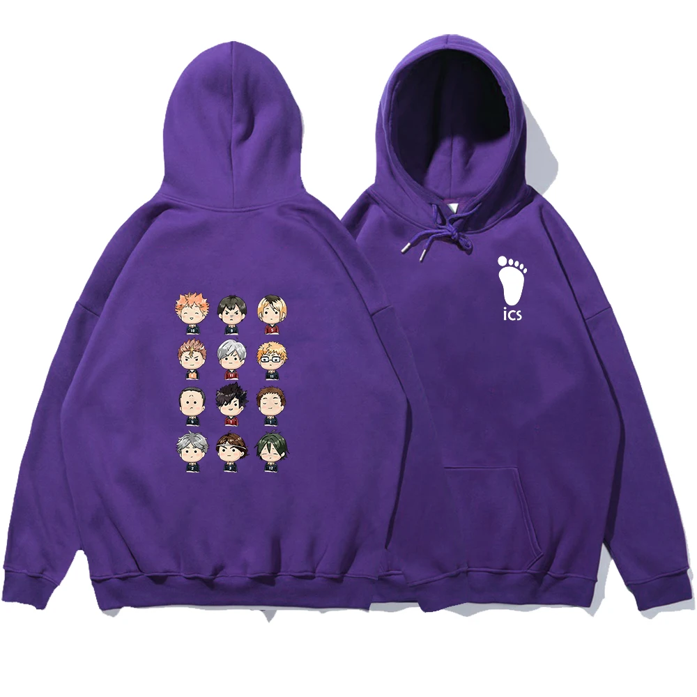

Haikyuu Funny Cartoon Hoodies Men Hip Hop Novelty Print Streetwear 2021 Spring Anime Sportswear Casual Breathable Male Hooded