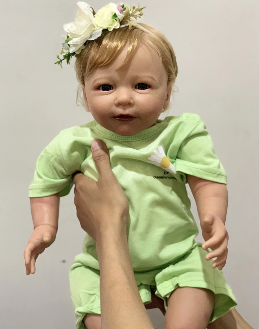 55 см 3D Paint кожи Мягкий силиконовый Reborn Baby кукла игрушка как настоящие 22 дюйма для