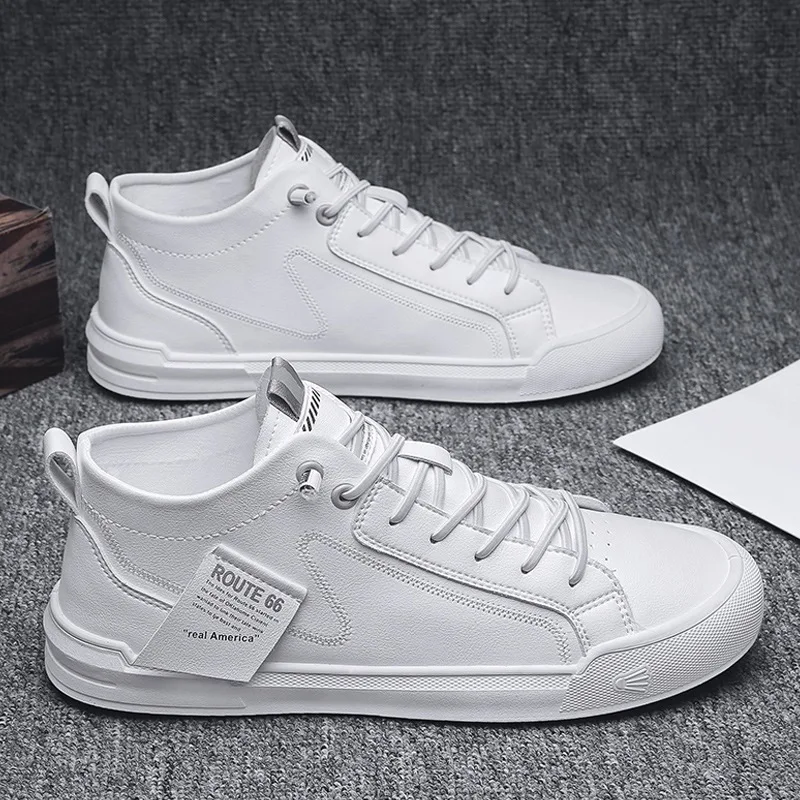 

Classic Men's White Shoes, Men's Flat-soled Comfortable Casual Shoes, Outdoor Walking Shoes, Fashionable Casual Sports Shoes