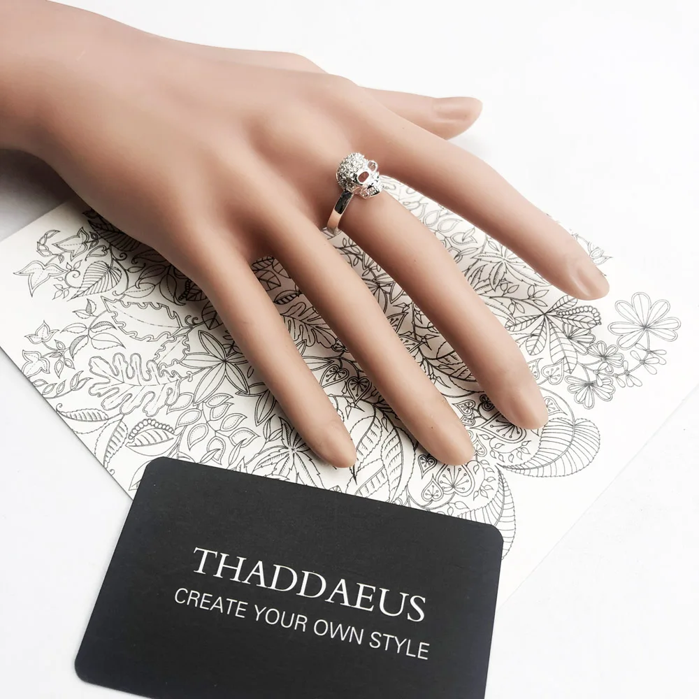 Белое кольцо с черепом модное Ювелирное Украшение в европейском стиле для женщин