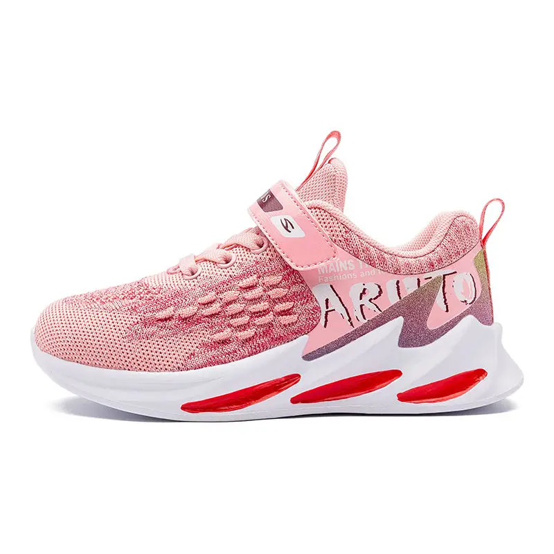 Sialia Boys Casual Shoes For Kids Sneakers Children Shoes Girls Sneakers Mesh Autumn Sport School Footwear tenis menino - Цвет: Pink
