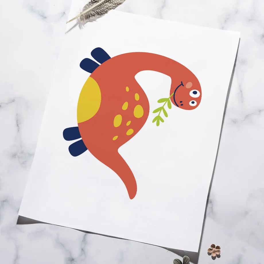 Настенные художественные картины на холсте с мультяшными красочными