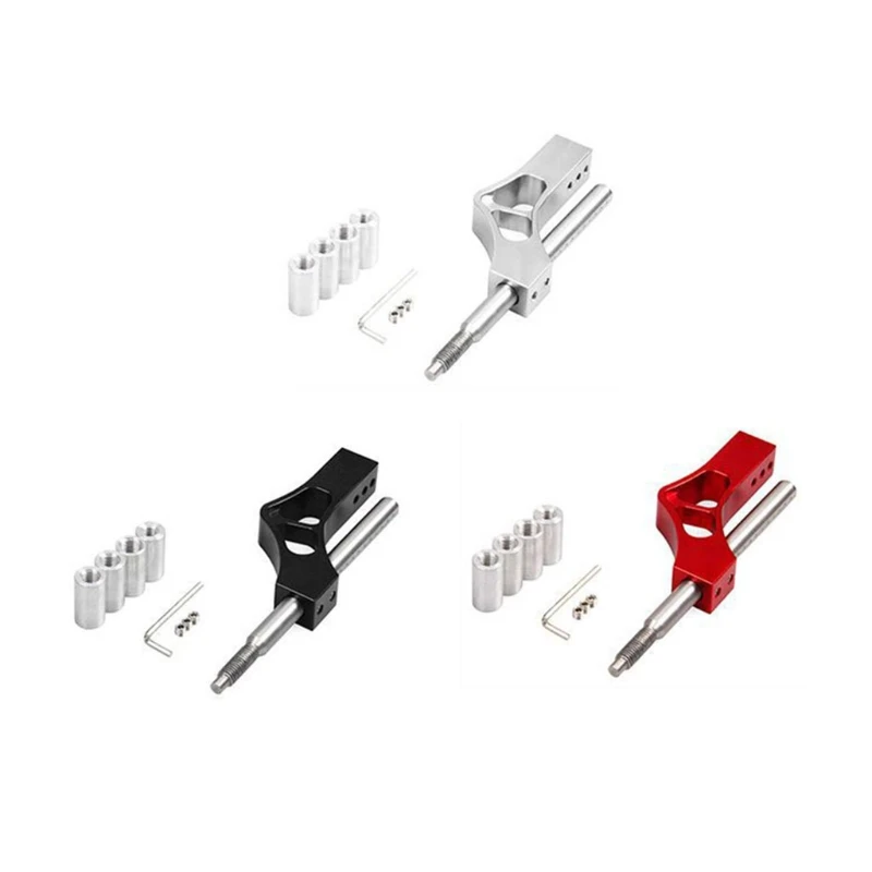 

Car Gear Shifter Extender Kit with 4 Adapters Vehicle Adjustable Gear Shift Knob