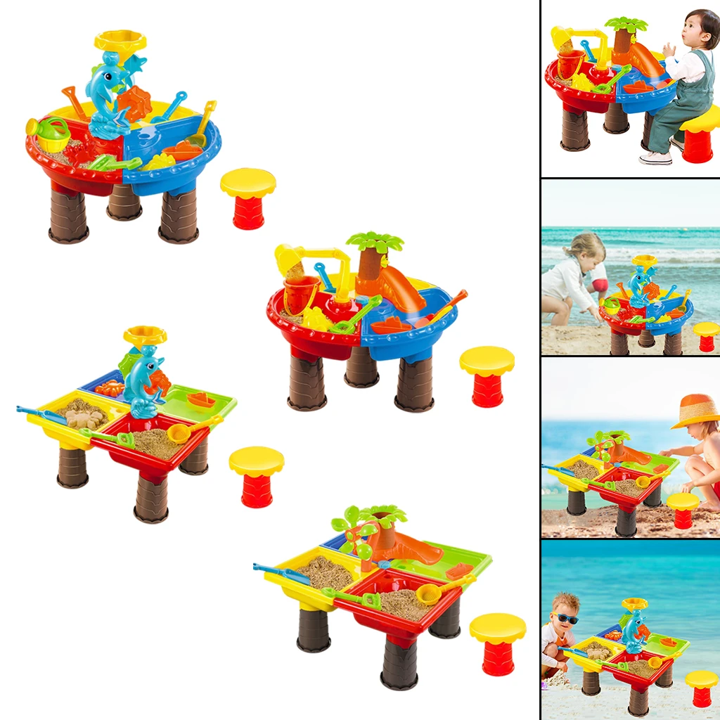 

Sand Water Table Baby Baby Water Activity Play Table Water Activity Play Table for Kids, Gifts for Age3+ Boys&Girls Outdoor Toys