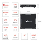 X96 MAX 4GB 64GB Android 9,0 Смарт ТВ Box Amlogic S905X3 4 ядра двухъядерный процессор Wi-Fi BT H.265 8K 24fps Поддержка Youtube X96Max
