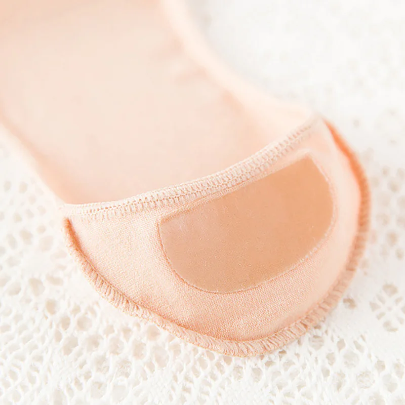 1 пара женские короткие невидимые носки лодочки с закрытым носком Нескользящие