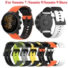 Сменный ремешок для Suunto 7Suunto 9, силиконовый спортивный ремешок для Suunto 9 Baro, аксессуары, ремешок для часов, 2021