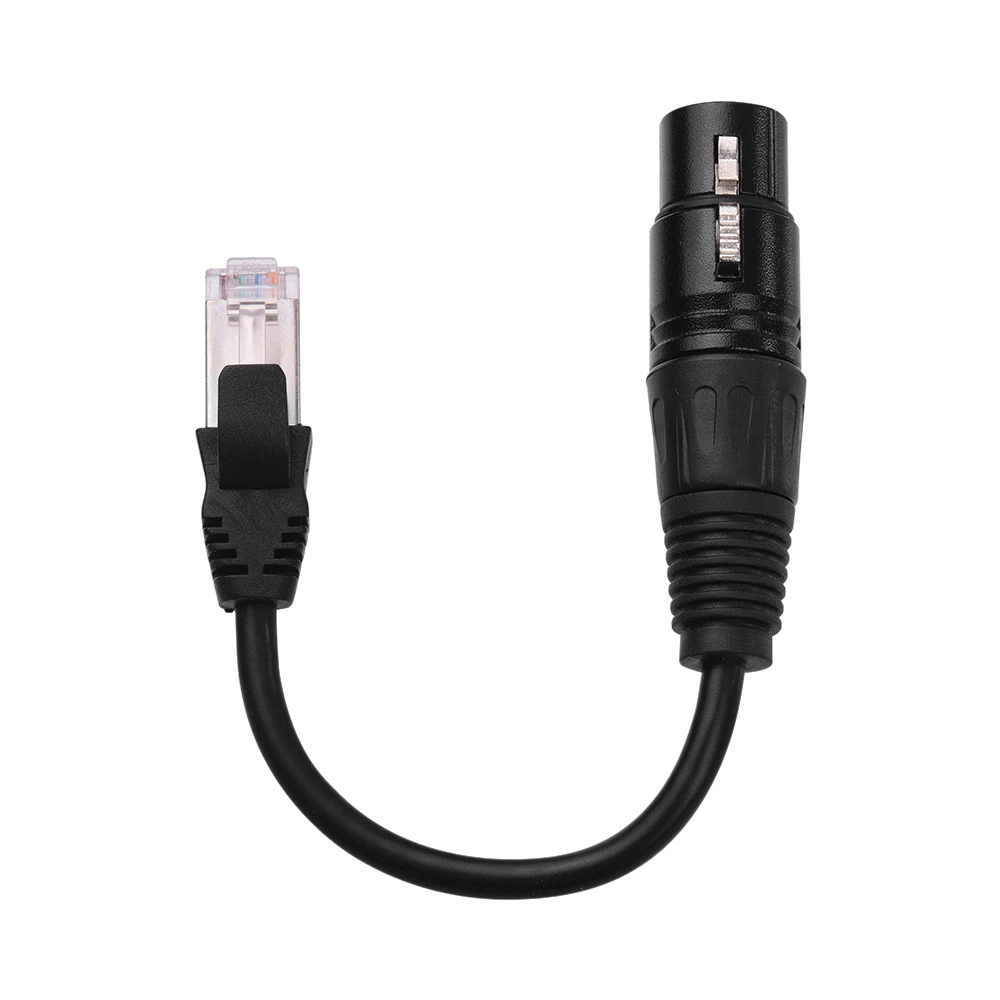 RJ45 мужской сетевой разъем для 3 Pin Mini XLR Женский удлинитель DMX512 кабель сценический