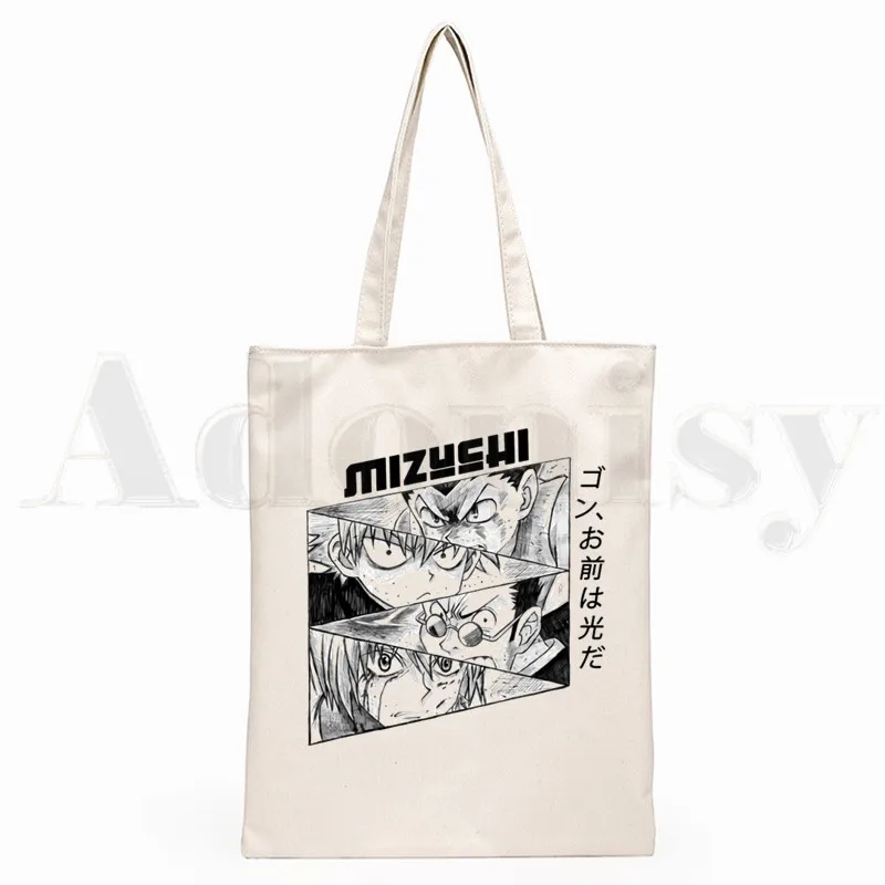 Hunter X Hxh Killua Zoldyck Сапожки в стиле хисока аниме сумки на плечо холст большой Ёмкость
