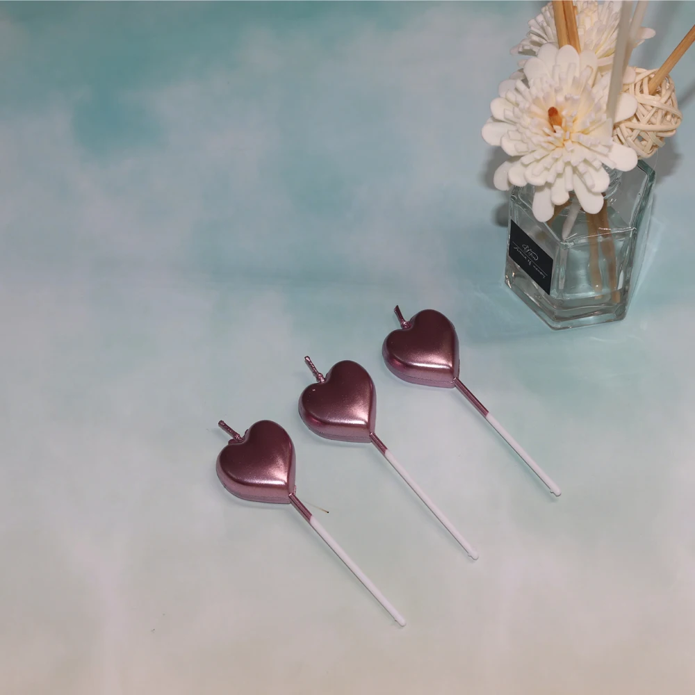 5 шт. свечи в форме сердца с длинной спиралью | Дом и сад