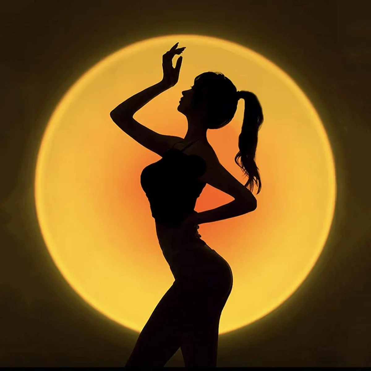 

Sunset Lamp Projector Rainbow Floor Led Night Light Home Coffe Shop Photograph Background Wall Decoration Sunset Projection Lamp