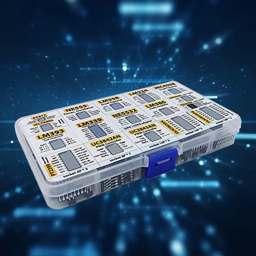 150 шт. осциллятор Opamp таймер оптрон IC Pwm чип ассортимент рабочий усилитель PC817 NE555
